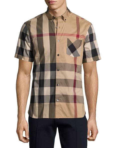 burberry sleeve shirt|burberry short sleeve shirt men.